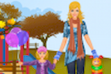 Jeu D'habillage : Une Maman Et Sa Fille