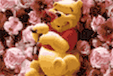 Puzzle De Winnie L'ourson Dans Des Roses